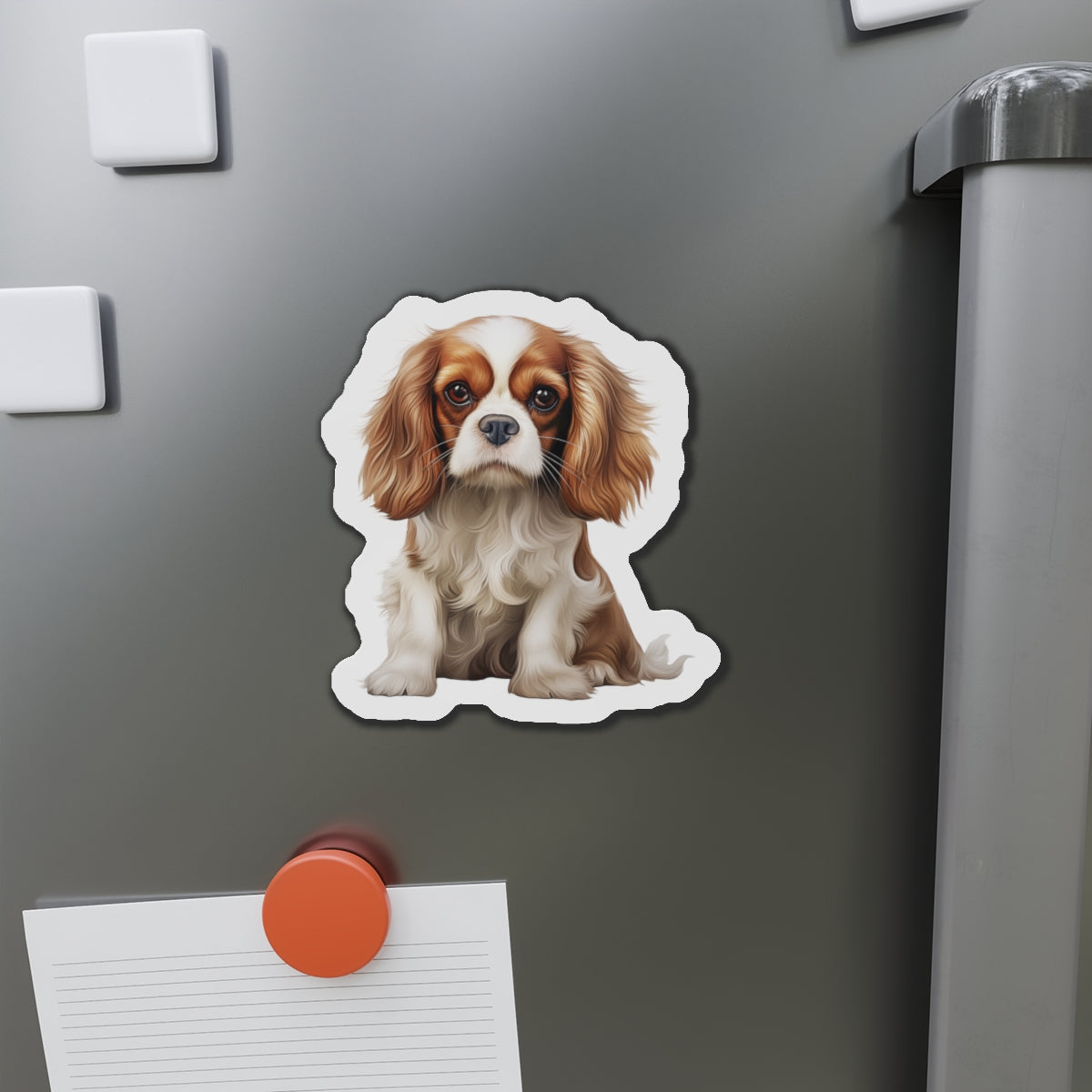 Cavalier King Charles Spaniel Magnet | Die Cut Dog Magnet | Pet Kitchen Decor