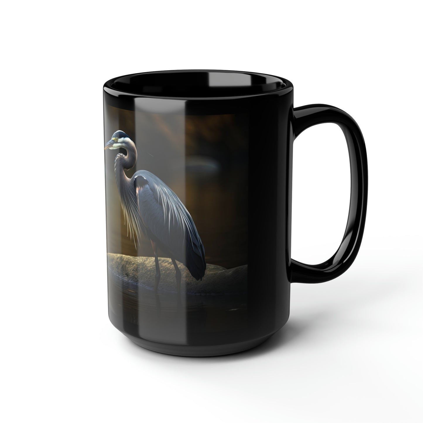 Heron Mug - 15 oz Ceramic Mug