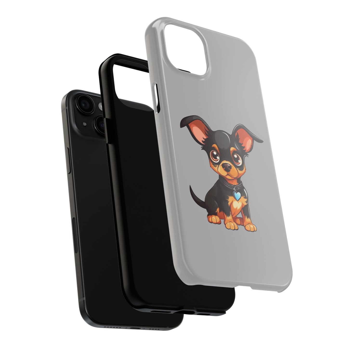 Light Grey Chihuahua Tough Phone Case