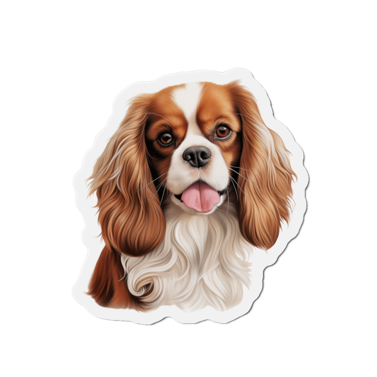Cavalier King Charles Spaniel Magnet | Die Cut Dog Magnet | Pet Kitchen Decor