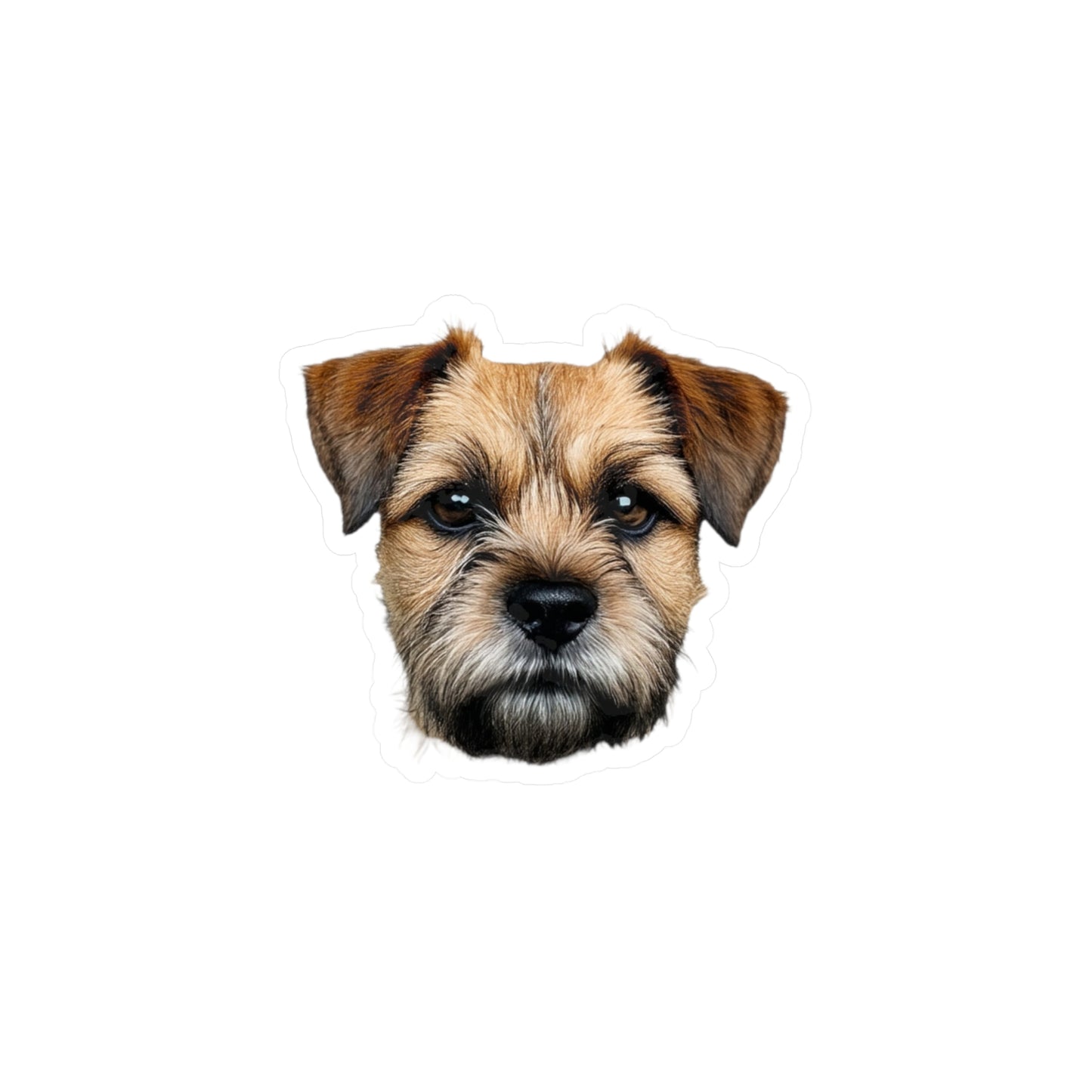 Border Terrier Kiss-Cut Vinyl Decals Stickers, Dog Lover Gift, Car Decals, Laptop Stickers, Pet Owner Gift, Animal Lover Decor