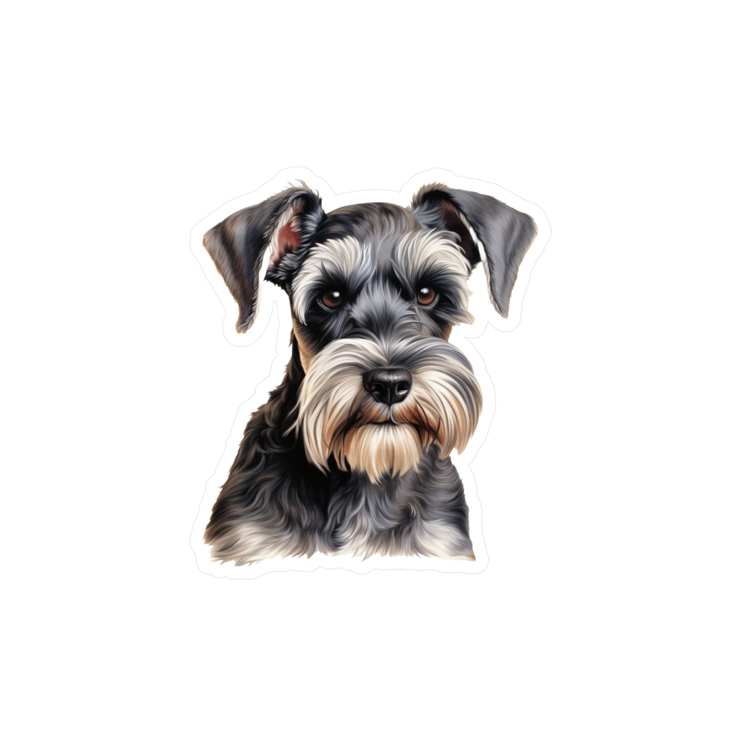 Schnauzer Sticker - Kiss-Cut Dog Vinyl Decals