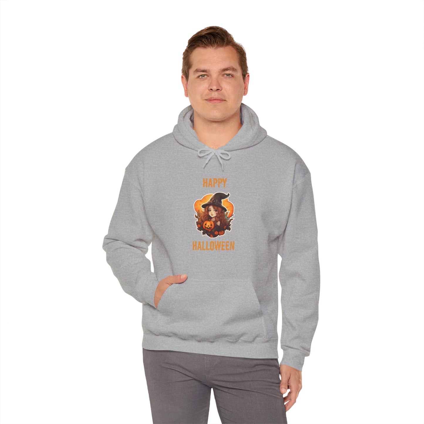 Witch Happy Halloween Unisex Heavy Blend Hooded Sweatshirt