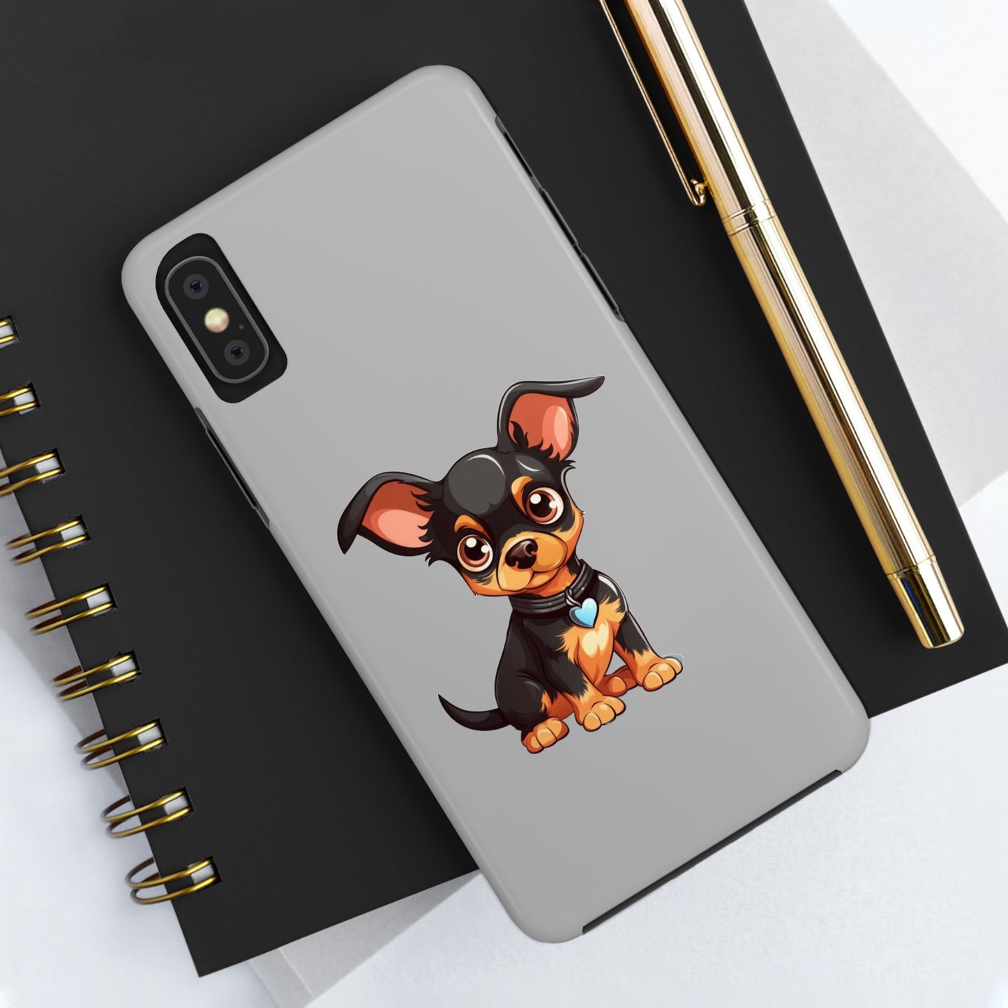 Light Grey Chihuahua Tough Phone Case