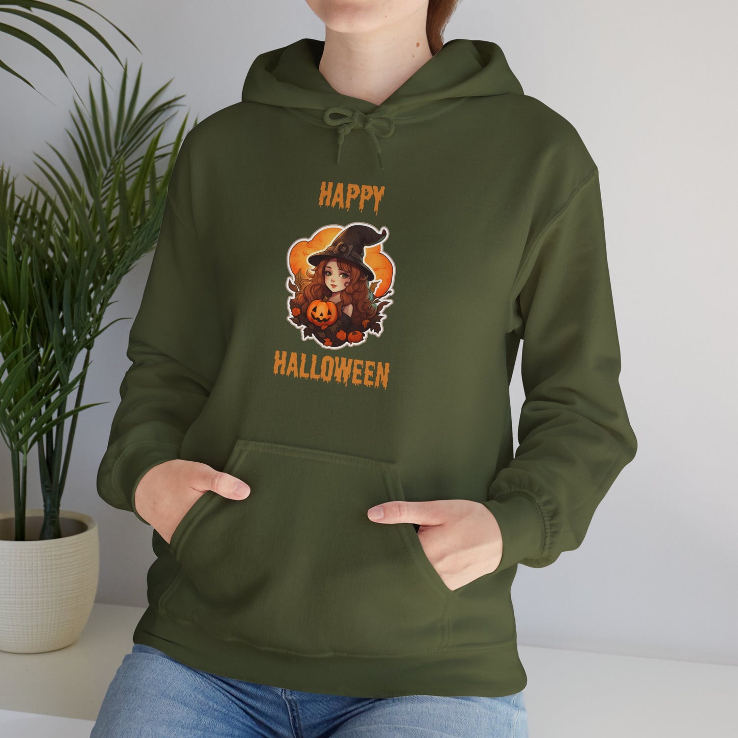 Witch Happy Halloween Unisex Heavy Blend Hooded Sweatshirt