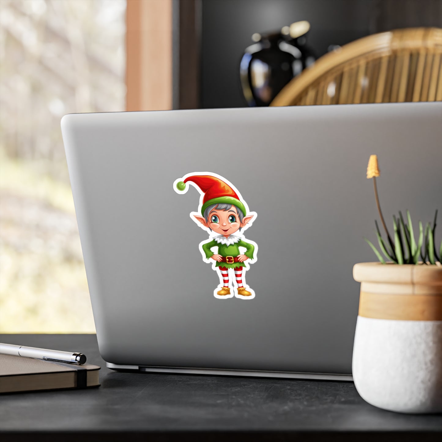 Christmas Elf Sticker - Kiss-Cut Vinyl Decals