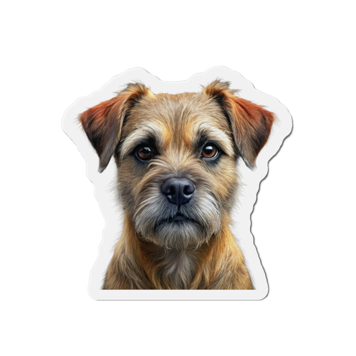 Border Terrier Die-Cut Magnet - Cute Dog Breed Refrigerator Magnet, Pet Lover Gift, Animal Decor, Fridge Decoration, Puppy Art Magnet