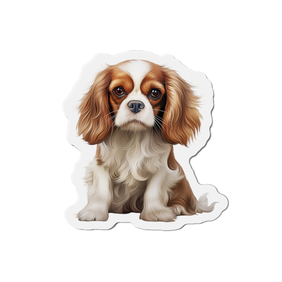 Cavalier King Charles Spaniel Magnet | Die Cut Dog Magnet | Pet Kitchen Decor