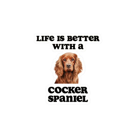 Cocker Spaniel Sticker - Kiss-Cut Vinyl Dog Decals