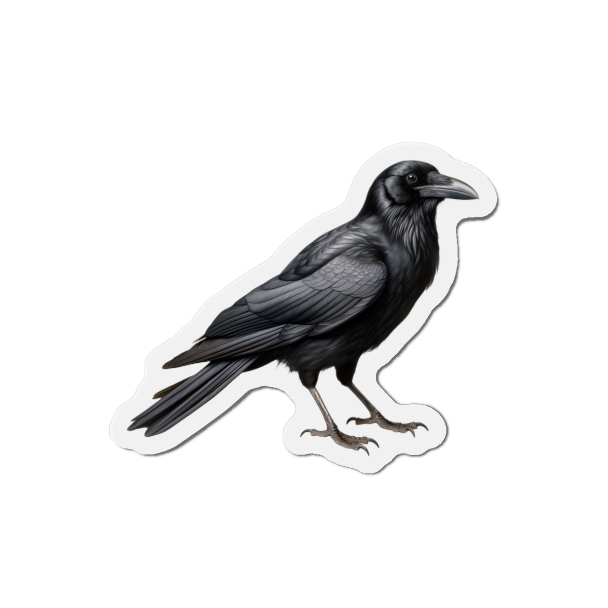 Crow Magnet | Die Cut Bird Fridge Magnet | Kitchen Decor