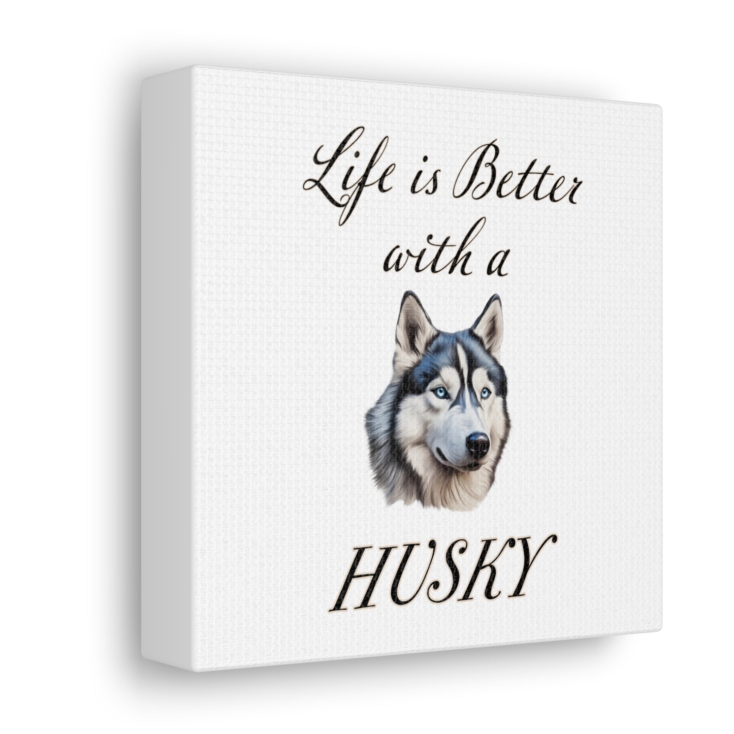 Husky Art - Dog Print - Canvas Gallery Wraps
