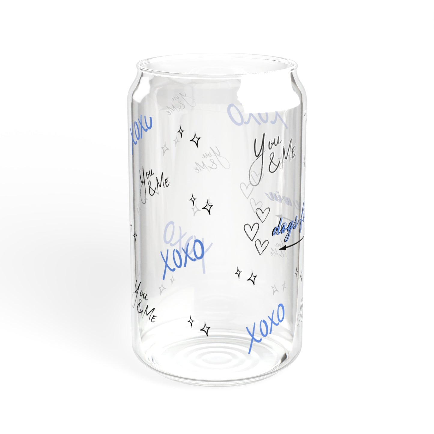 Dogs for the win kisses Sipper Glass, 16oz