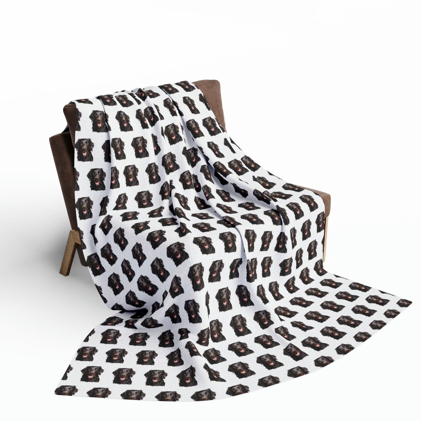 Flat-coated retriever Arctic Fleece Blanket