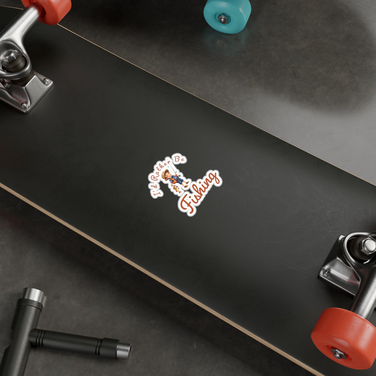I'd rather be fishing - Kiss-Cut Vinyl Decals