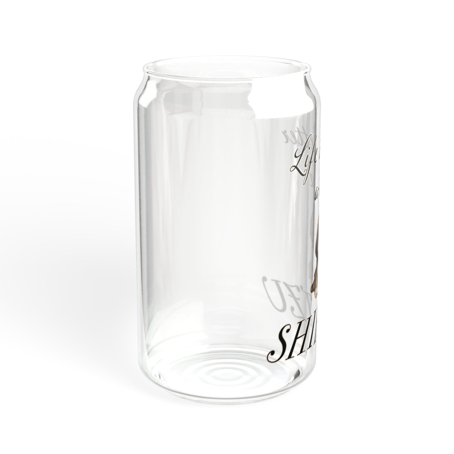 Shih Tzu Sipper Glass, 16oz
