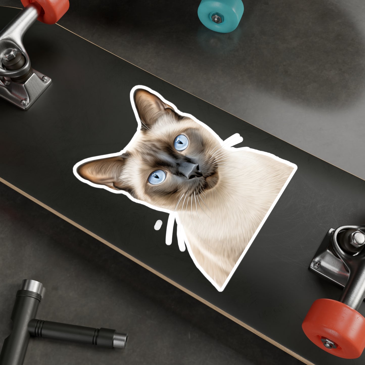 Siamese Cat Sticker | Pet Vinyl Decal | Animal Car Decal | Laptop Sticker | Window Decal