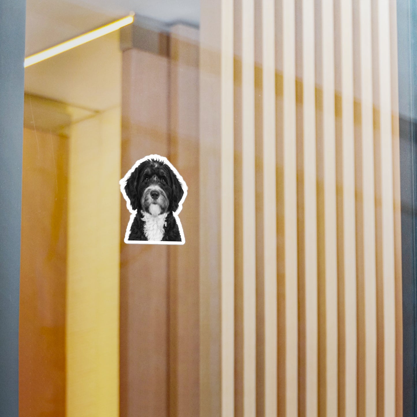 Bernedoodle Kiss-Cut Vinyl Decal Sticker, Laptop Decal, Car Decal, Dog Lover Gift, Pet Owner Gift, Bernedoodle Owner, Custom Sticker, Vinyl