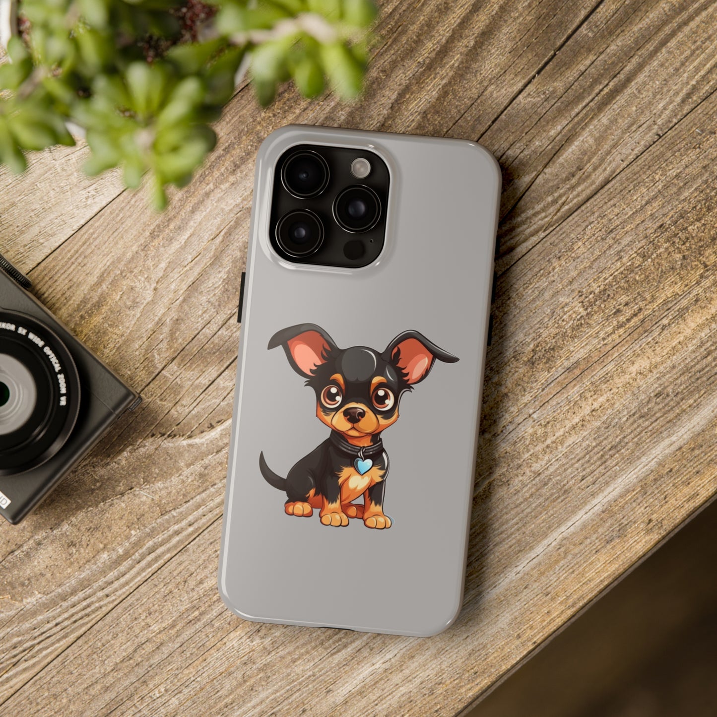 Light Grey Chihuahua Tough Phone Case