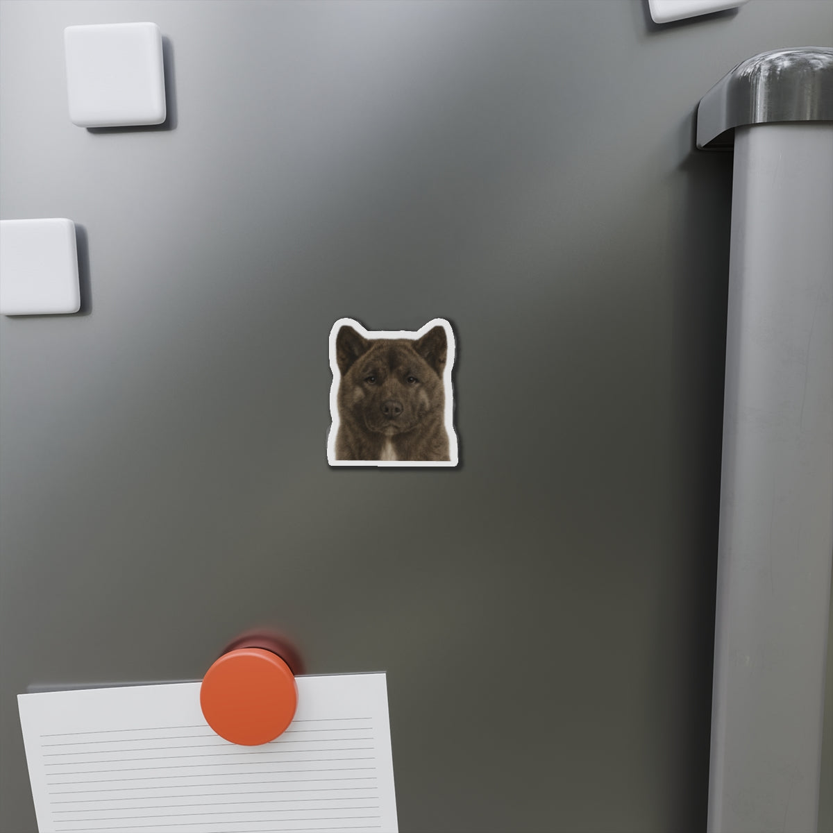 Brindle Akita Die-Cut Magnet, Fridge Magnet, Cute Dog Magnet, Animal Lover Gift, Pet Owner Decor, Kitchen Decor