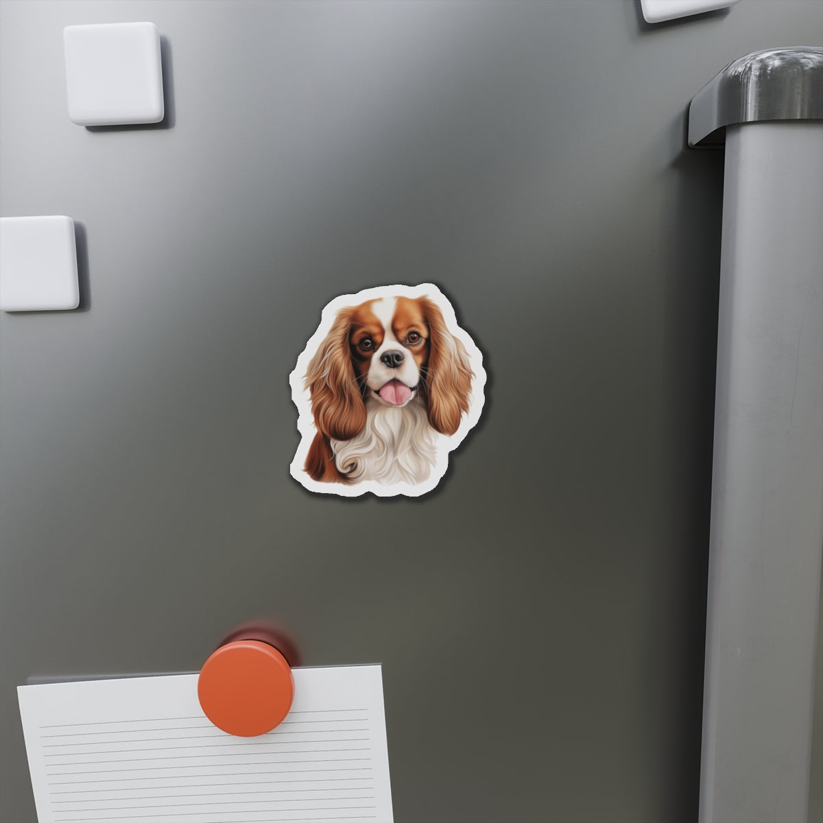 Cavalier King Charles Spaniel Magnet | Die Cut Dog Magnet | Pet Kitchen Decor