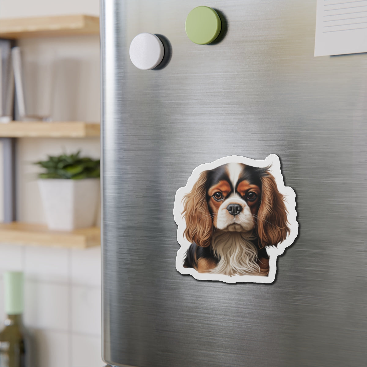 Cavalier King Charles Spaniel Magnet | Die Cut Dog Magnet | Pet Kitchen Decor