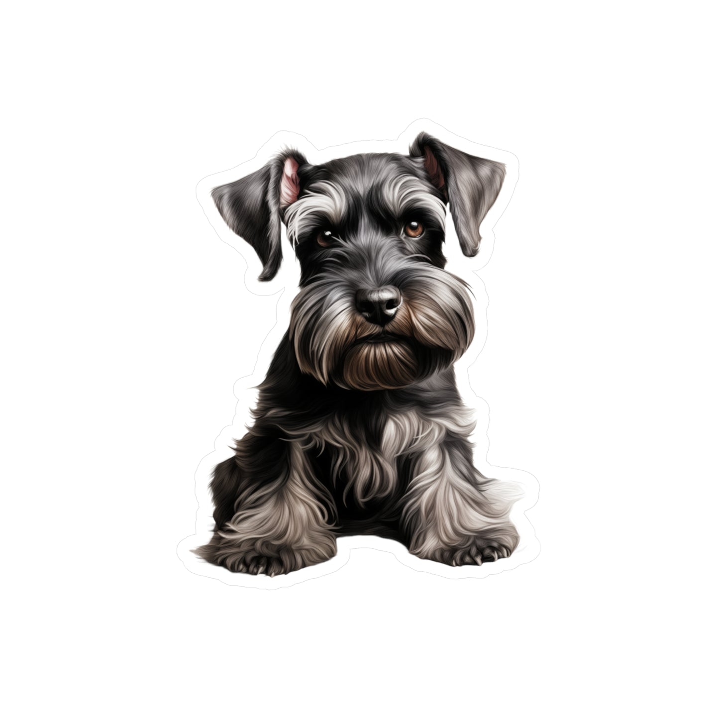 Schnauzer Sticker - Kiss-Cut Dog Vinyl Decals