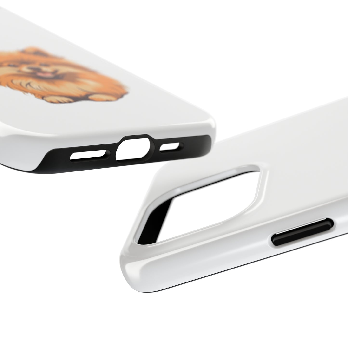 White Pomeranian Tough Phone Case