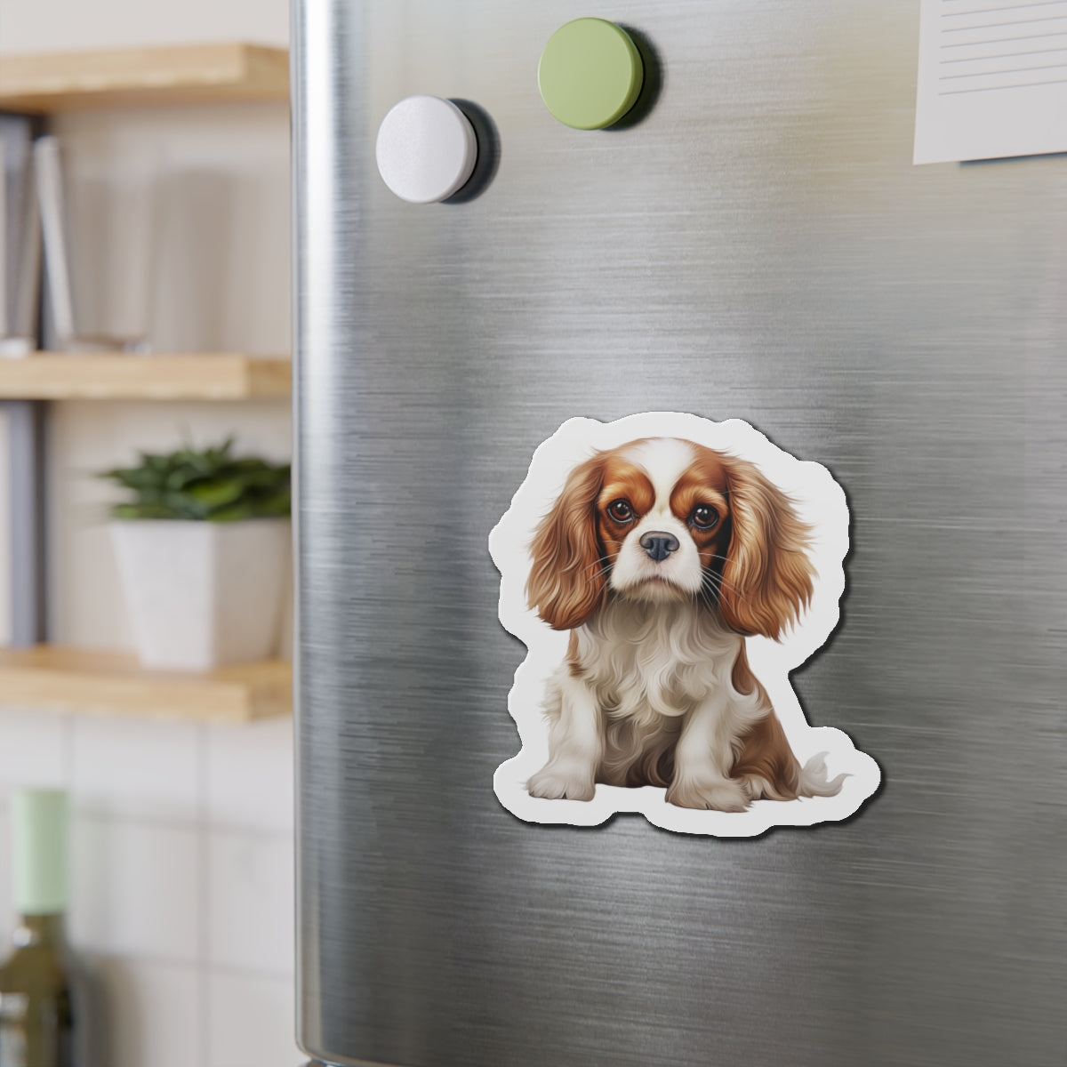 Cavalier King Charles Spaniel Magnet | Die Cut Dog Magnet | Pet Kitchen Decor