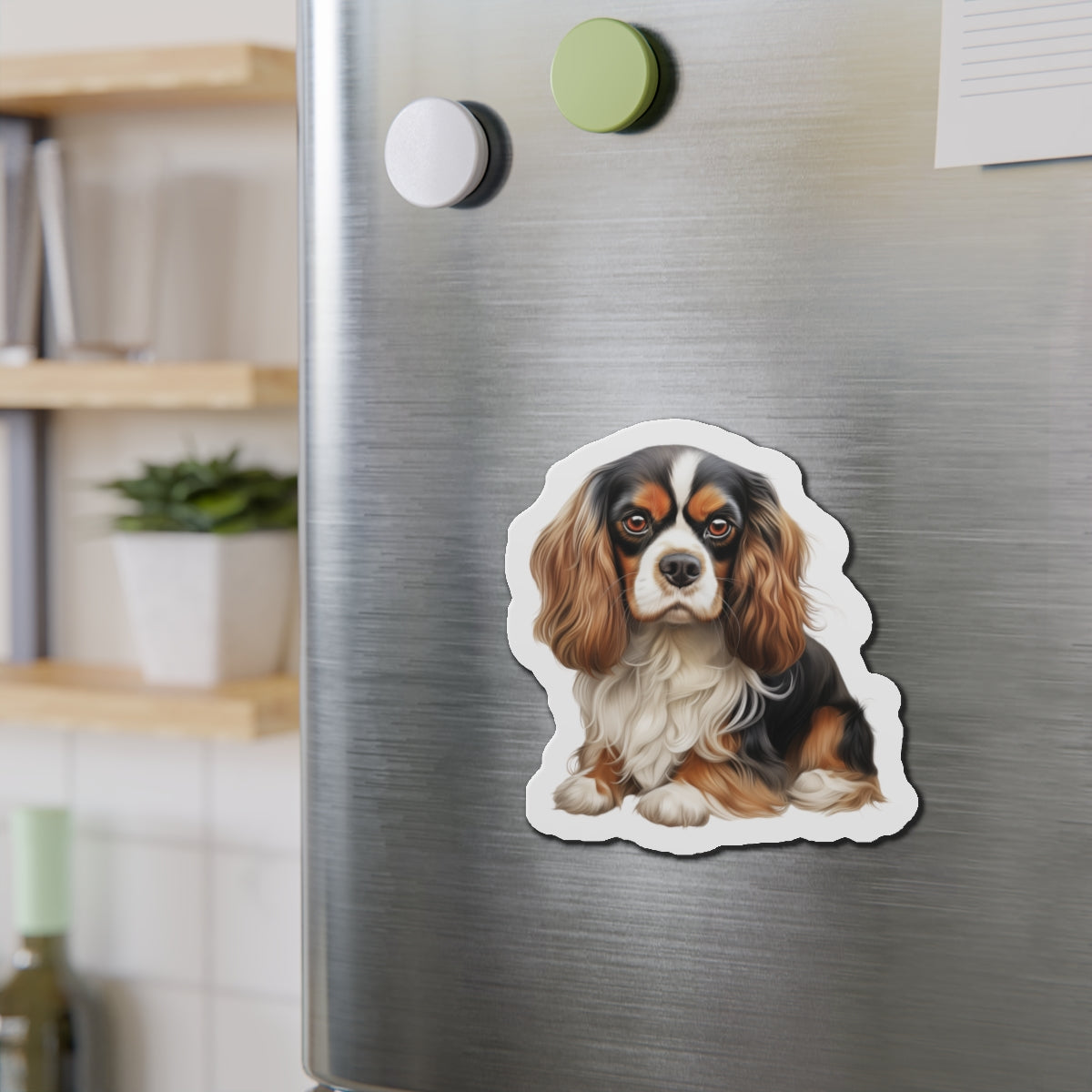 Cavalier King Charles Spaniel Magnet | Die Cut Dog Magnet | Pet Kitchen Decor