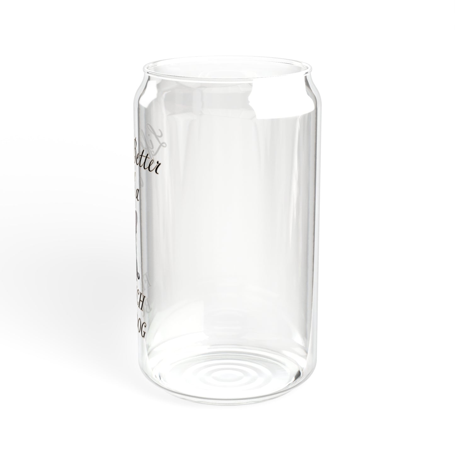 French Bulldog Sipper Glass, 16oz