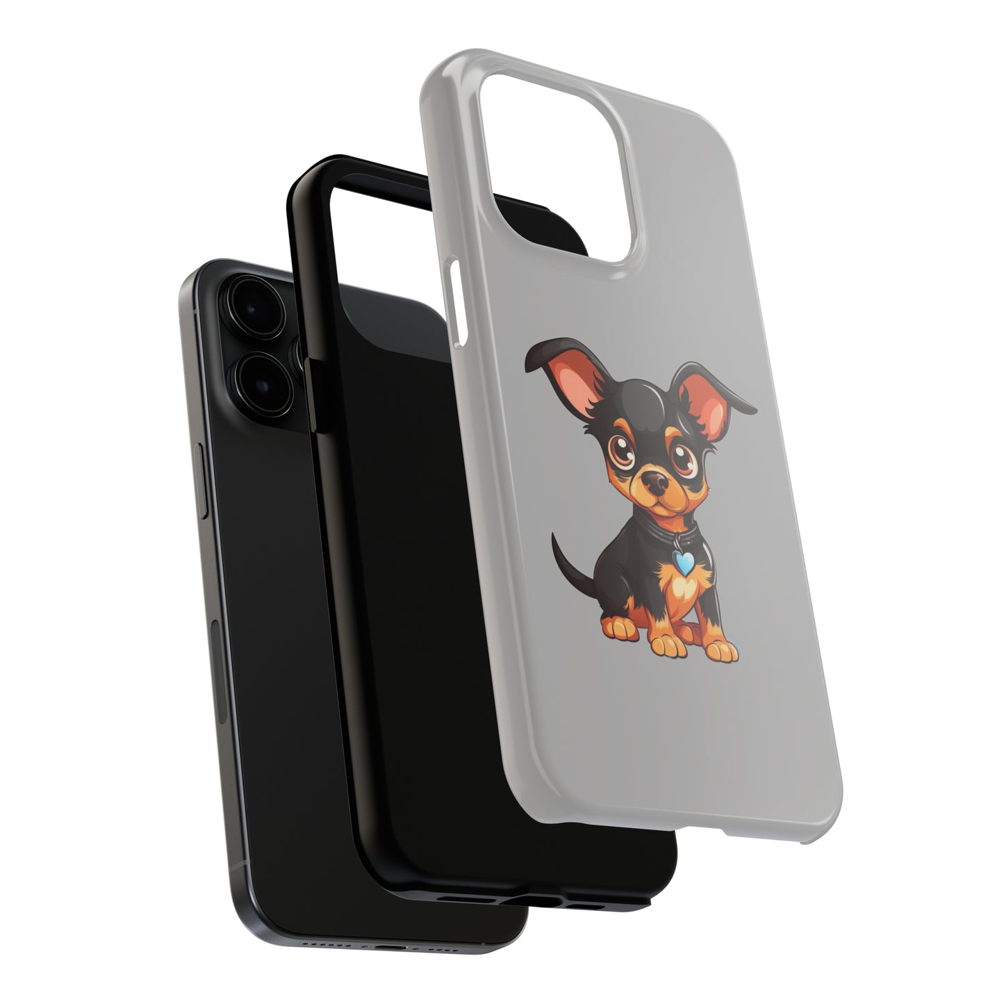 Light Grey Chihuahua Tough Phone Case