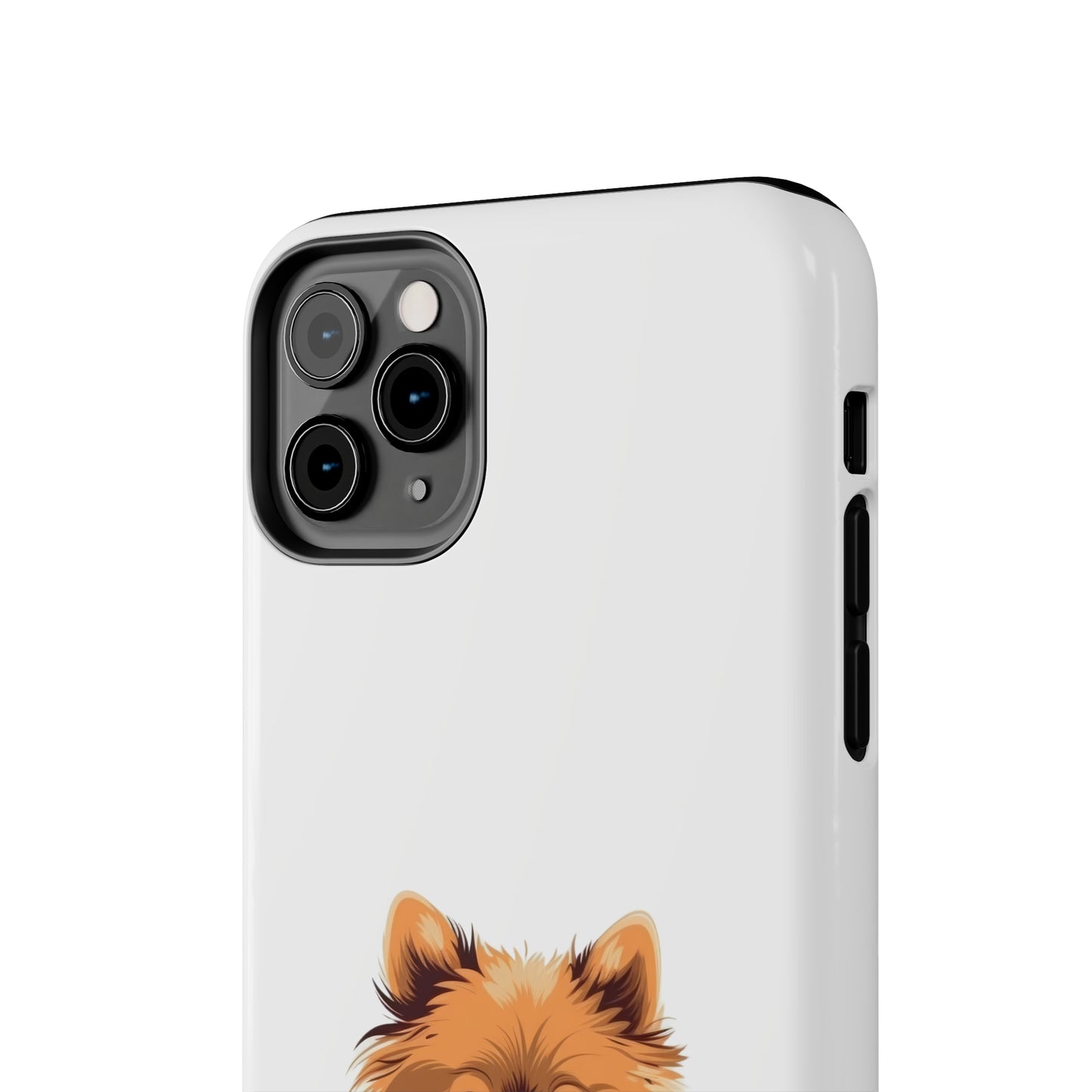White Pomeranian Tough Phone Case