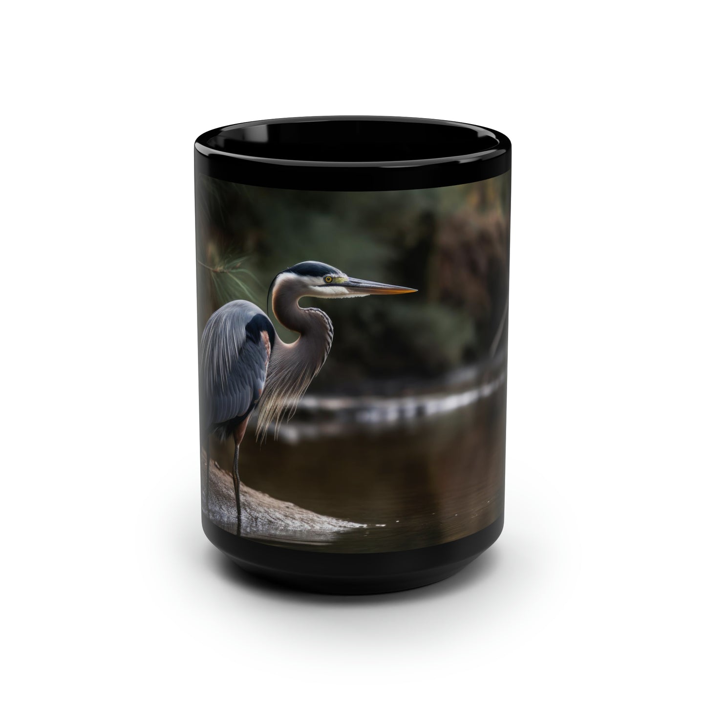 Heron Mug - 15 oz Ceramic Mug