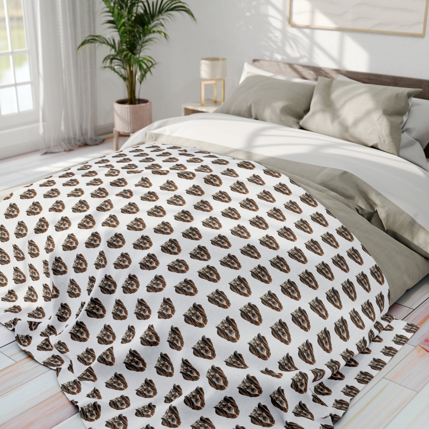 Basset Hound Fleece Blanket