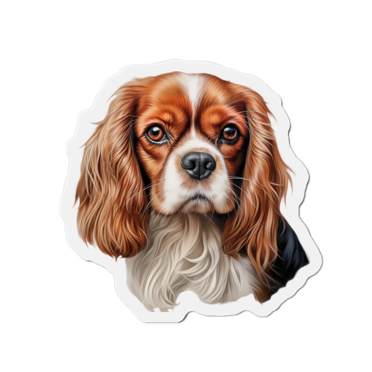 Cavalier King Charles Spaniel Magnet | Die Cut Dog Magnet | Pet Kitchen Decor