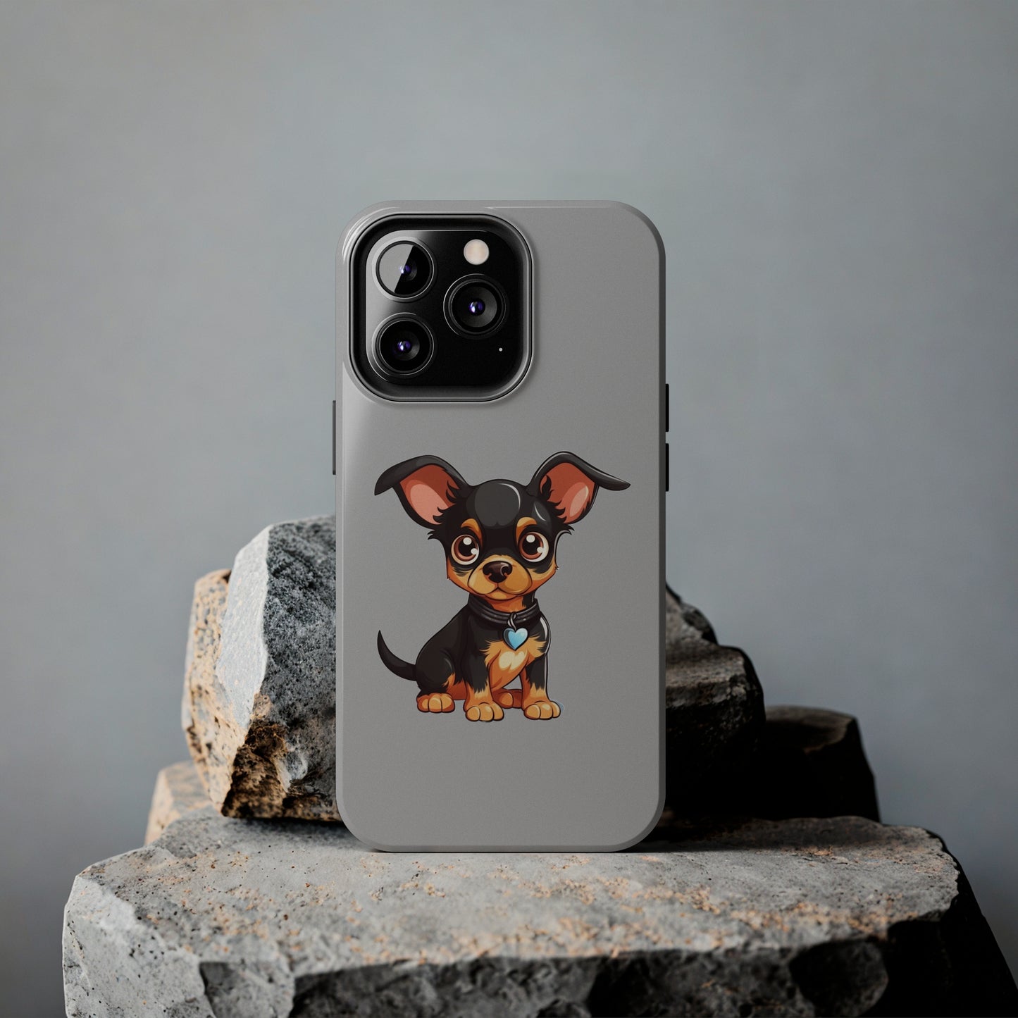 Light Grey Chihuahua Tough Phone Case
