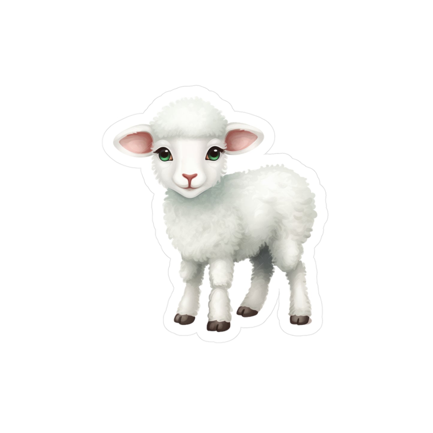 Lamb Sticker - Kiss-Cut Vinyl Decals