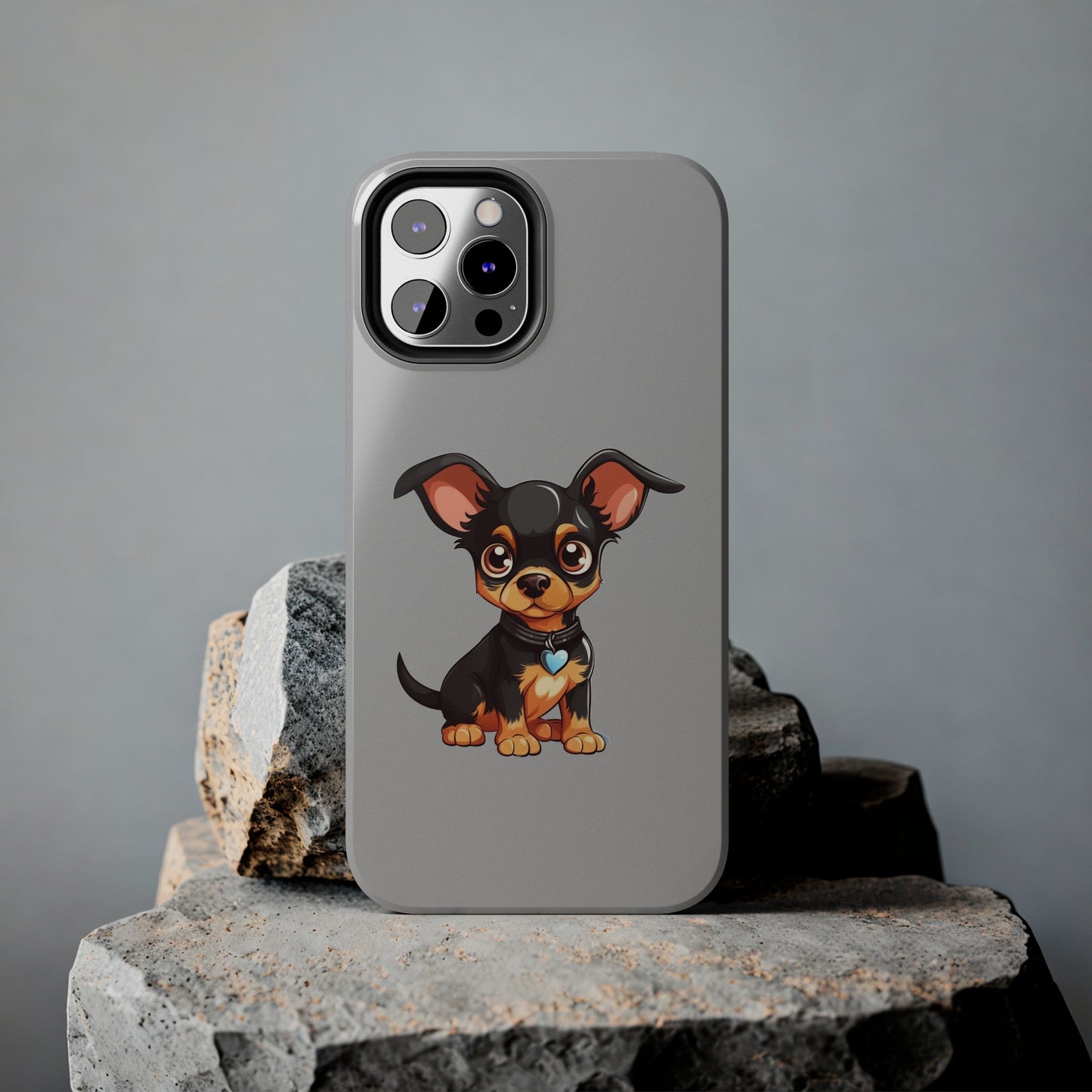 Light Grey Chihuahua Tough Phone Case
