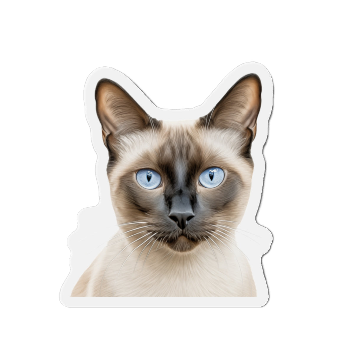 Siamese Magnet, Fridge Magnet, Cute Cat Magnet, Animal Lover Gift, Pet Owner Decor, Feline Kitchen Decor