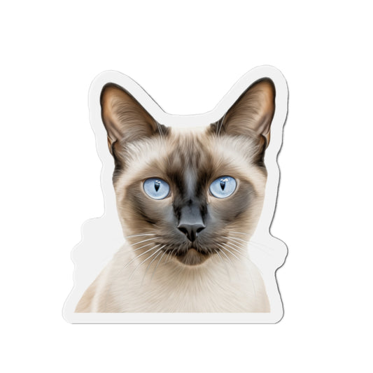 Siamese Magnet, Fridge Magnet, Cute Cat Magnet, Animal Lover Gift, Pet Owner Decor, Feline Kitchen Decor