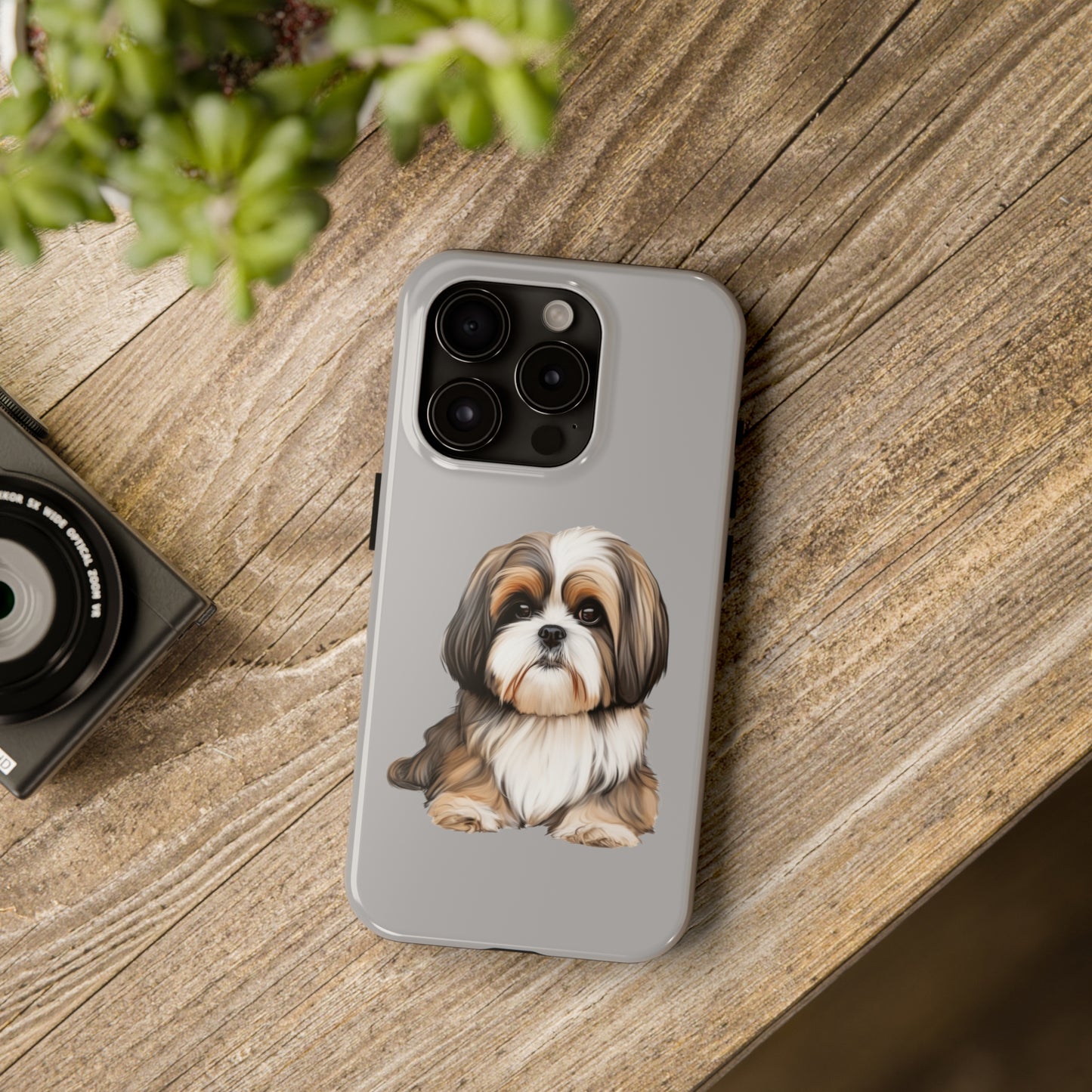 Light Grey Shih Tzu Tough Phone Case