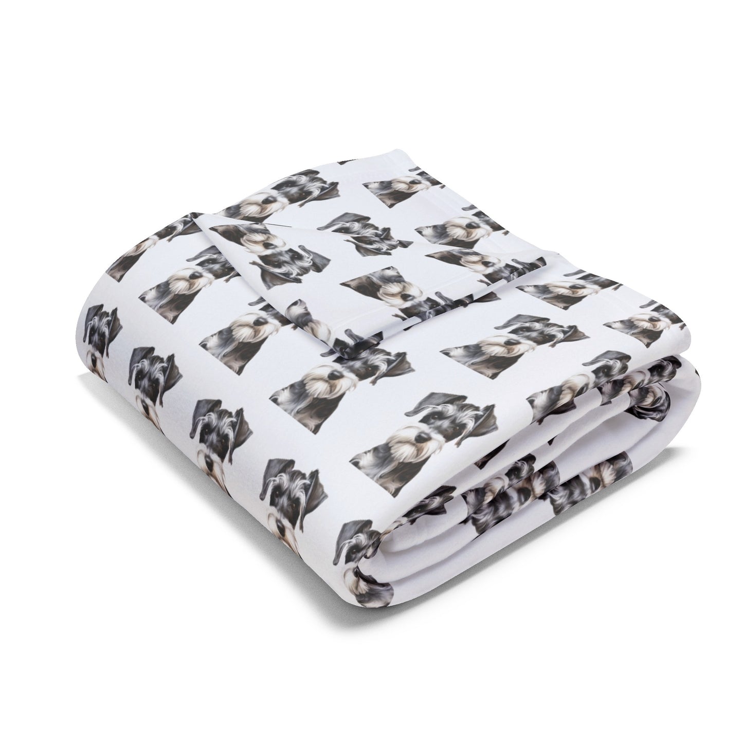 Schnauzer Blanket - Arctic Fleece Dog Throw - Gift for Dog Mom - Pet Decor