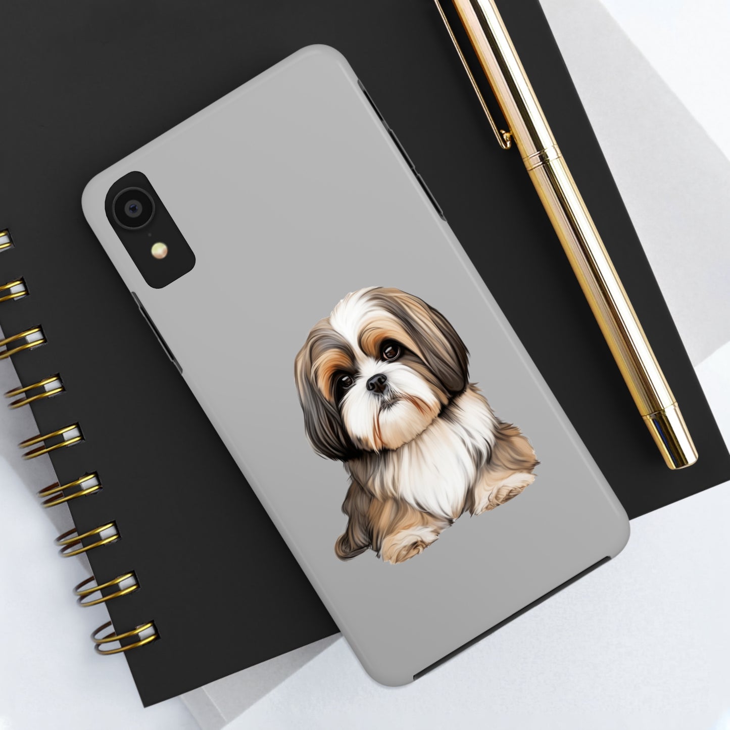 Light Grey Shih Tzu Tough Phone Case