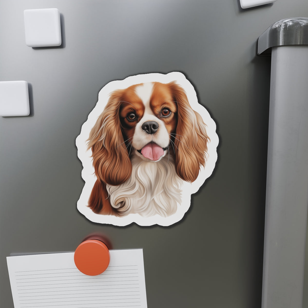 Cavalier King Charles Spaniel Magnet | Die Cut Dog Magnet | Pet Kitchen Decor