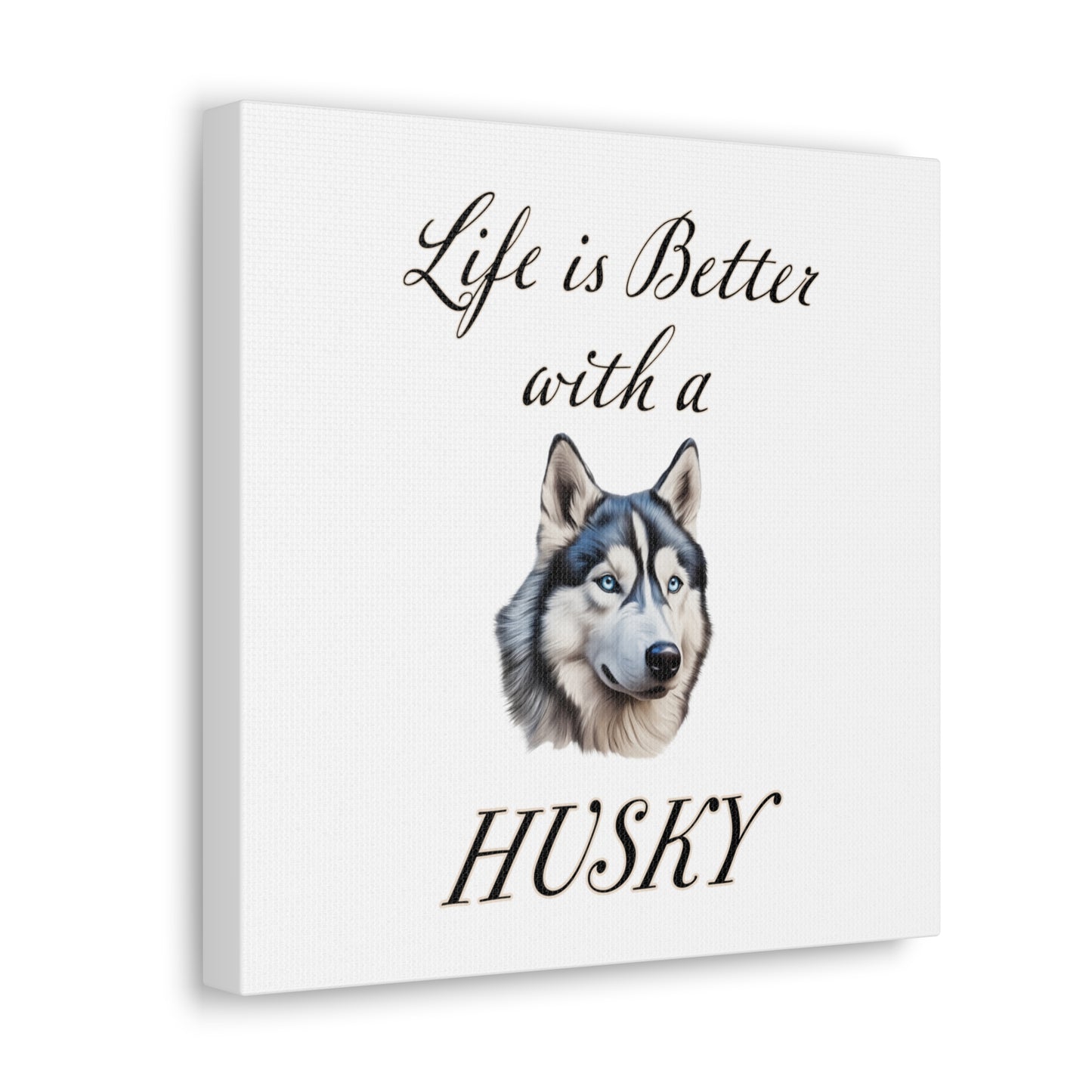 Husky Art - Dog Print - Canvas Gallery Wraps