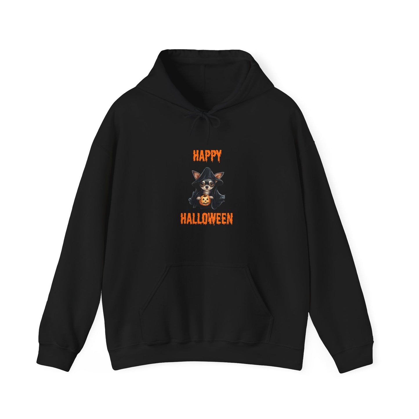 Happy Halloween Chihuahua Hoodie - Unisex Heavy Blend Hooded Sweatshirt