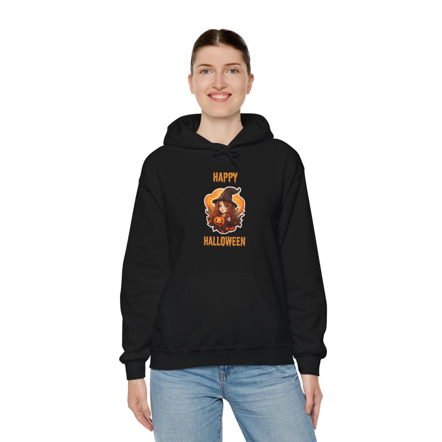 Witch Happy Halloween Unisex Heavy Blend Hooded Sweatshirt