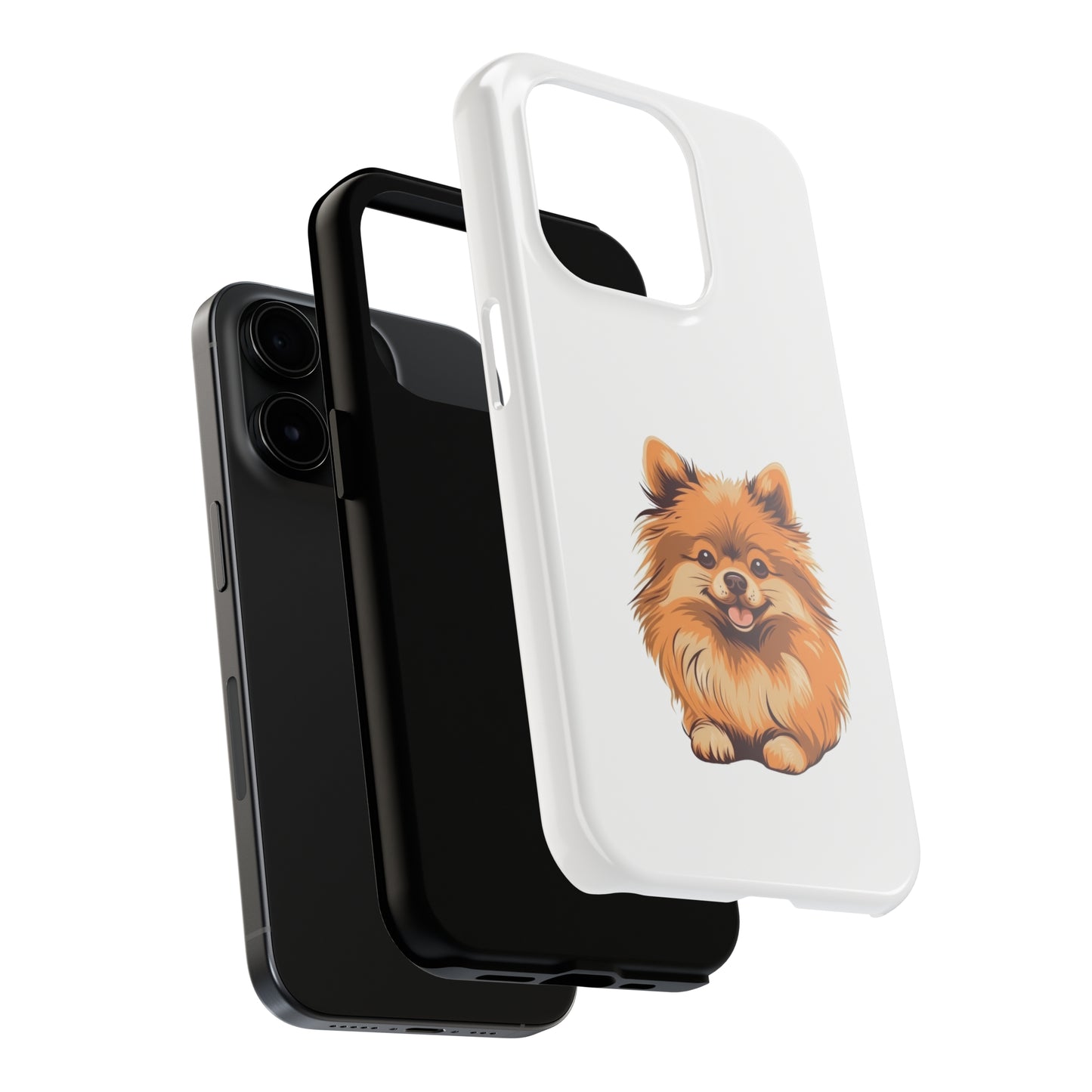 White Pomeranian Tough Phone Case