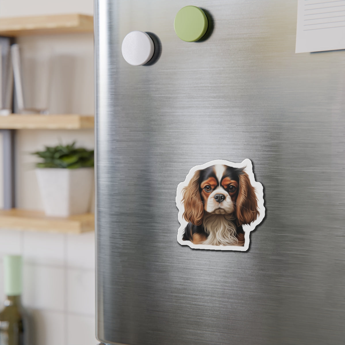 Cavalier King Charles Spaniel Magnet | Die Cut Dog Magnet | Pet Kitchen Decor