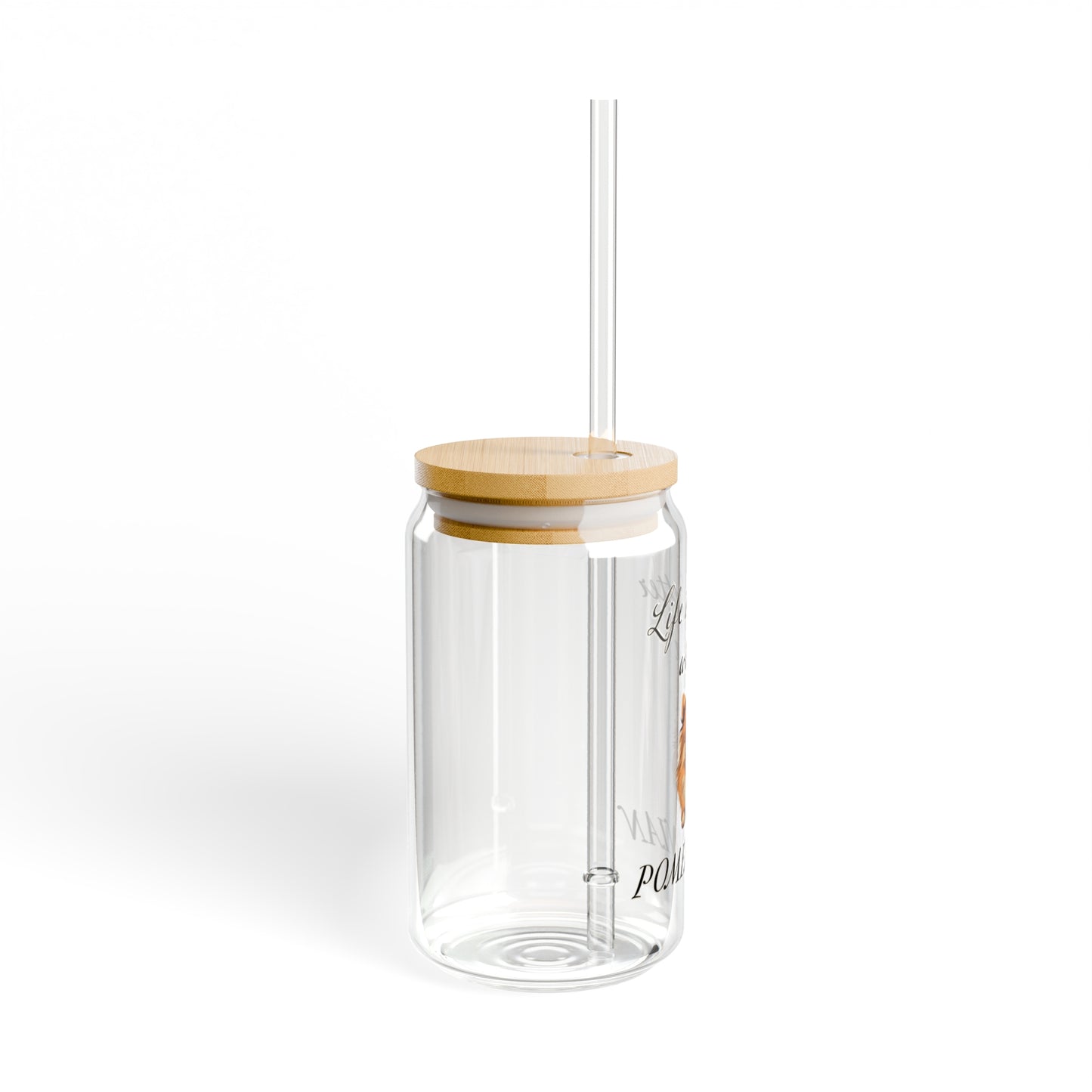 Pomeranian Sipper Glass, 16oz